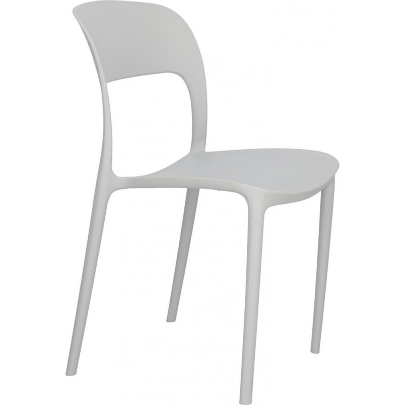 Krzesło plastikowe Flexi Szare Intesi