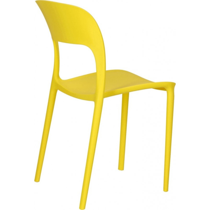 Krzesło plastikowe Flexi Żółte Intesi