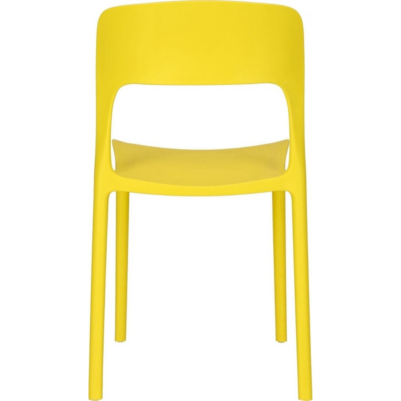 Krzesło plastikowe Flexi Żółte Intesi