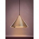 Lampa wisząca geometryczna Konko Brass 45cm mosiężna LoftLight