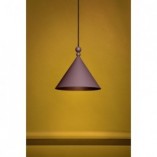 Lampa wisząca stożek Konko 60cm fioletowa LoftLight