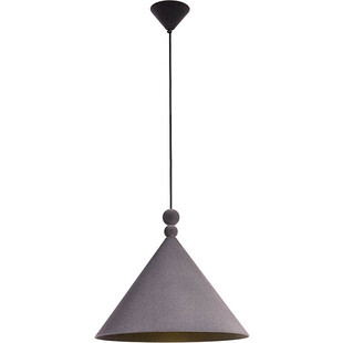 Lampa wisząca geometryczna Konko Velvet 30cm antracytowa LoftLight