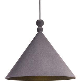 Lampa wisząca geometryczna Konko Velvet 45cm antracytowa LoftLight