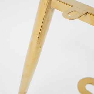[OUTLET] Krzesło welurowe pikowane Chic Velvet 85 turkusowy / złoty