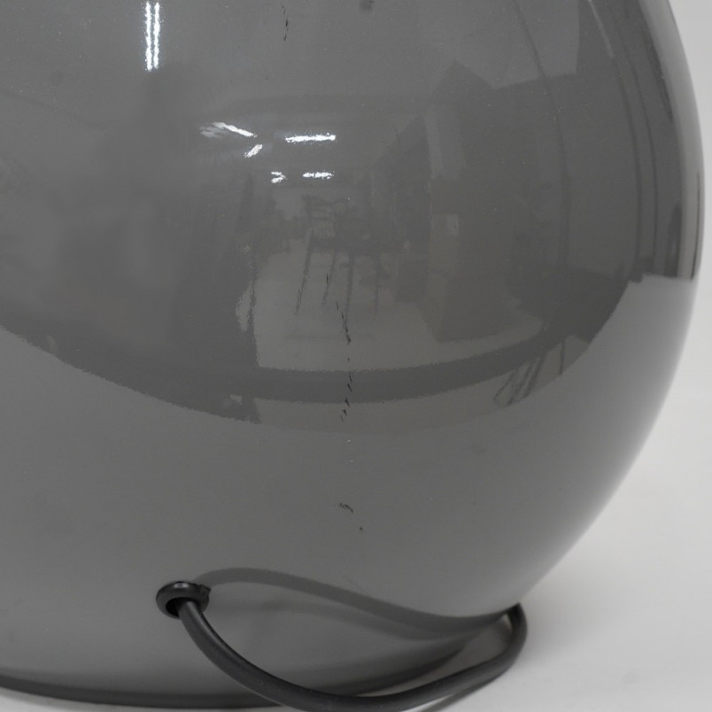 [OUTLET] Lampa stołowa szklana z abażurem Lacrima grafitowa TK Lighting