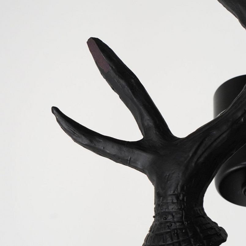 [OUTLET] Kinkiet dekoracyjny "jeleń" Caribou czarny Lucide sprzedane