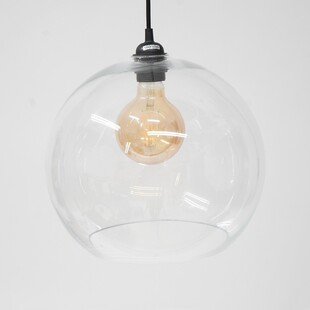 [OUTLET] Lampa wisząca szklana kula Cubo 30 przeźroczysta
