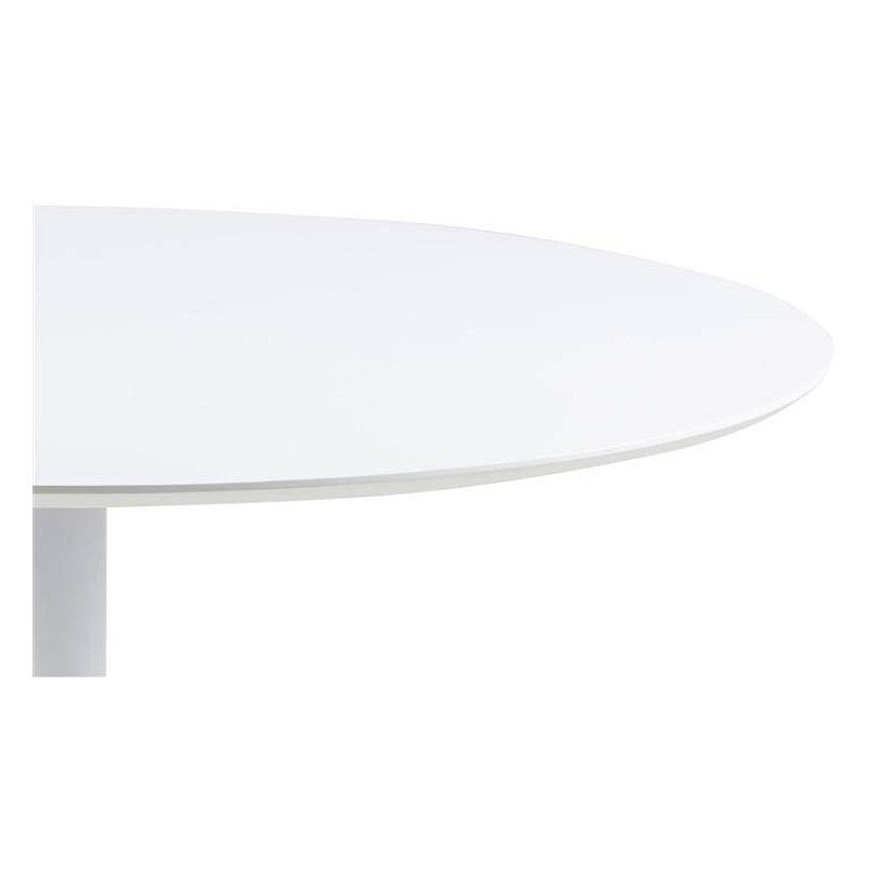 Stół okrągły na jednej nodze Ibiza 110cm Biały Actona
