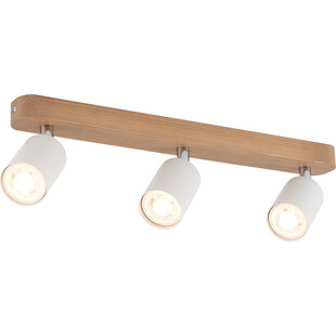 Reflektor sufitowy drewniany potrójny Top Wood biały marki TK Lighting