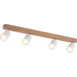 Reflektor sufitowy drewniany 4 punktowy Top Wood biały marki TK Lighting