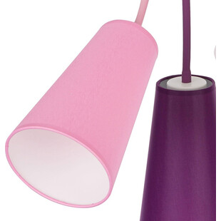 Lampa sufitowa dziecięca Wire Kids III 70cm różowo-fioletowa TK Lighting
