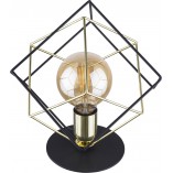 Lampa stołowa druciana Alambre czarno-złota  TK Lighting