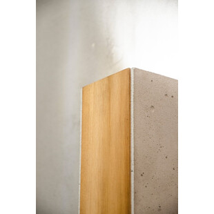 Kinkiet betonowy z drewnem Orto Teak drewno tekowe LoftLight