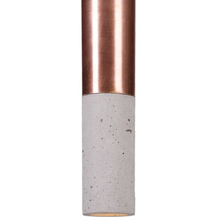 Lampa betonowa wisząca Kalla Copper M 5,5cm H33cm LED szara LoftLight