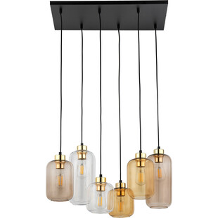 Lampa wisząca szklana 6 punktowa Marco Brown VI Multikolor marki TK Lighting