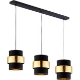 Lampa wisząca potrójna Calisto czarno-złota 110 marki TK Lighting