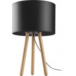 Lampa stołowa trójnóg z abażurem Tokyo buk / czarny TK Lighting
