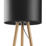 Lampa stołowa trójnóg z abażurem Tokyo buk / czarny TK Lighting
