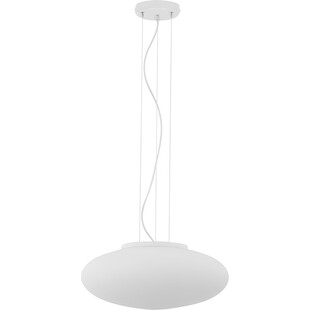 Lampa wisząca szklana Gala 45cm biała TK Lighting