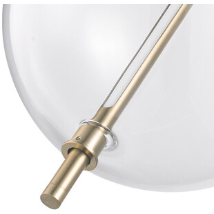Lampa wisząca szklana kula Amore LED 28cm przezroczysto-złota Step Into Design