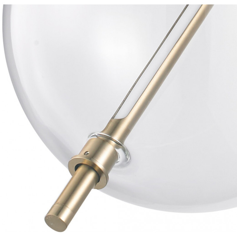 Lampa wisząca szklana kula Amore LED 28cm przezroczysto-złota Step Into Design