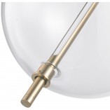 Lampa wisząca szklana kula Amore LED 28cm przezroczysto-złota Step Into Design