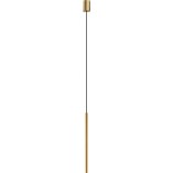 Lampa wisząca tuba Laser 2,5cm H49cm złota Nowodvorski