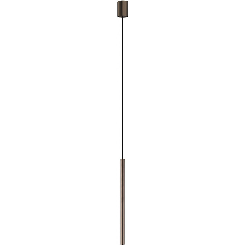 Lampa wisząca tuba Laser 2,5cm H49cm brązowa Nowodvorski