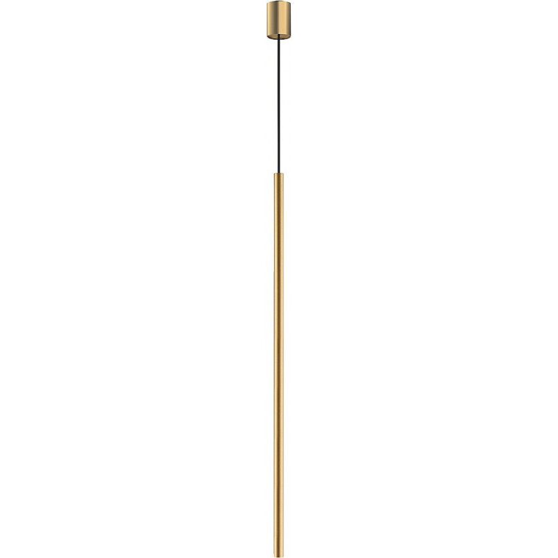 Lampa wisząca tuba Laser 2,5cm H100cm złota Nowodvorski