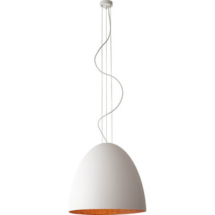Lampa wisząca Egg 55cm biały / miedź Nowodvorski