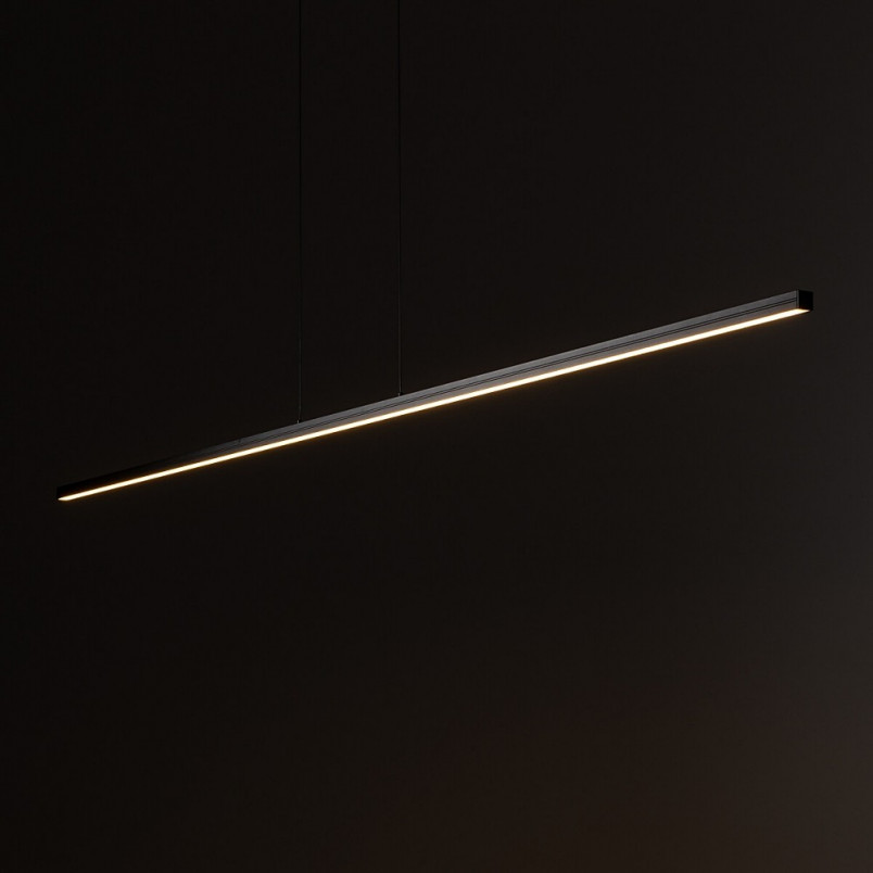 Lampa wisząca podłużna nad biurko Bar LED 180cm czarna Nowodvorski