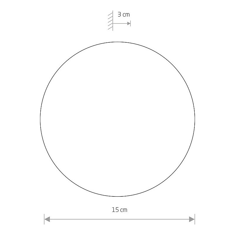 Kinkiet okrągły Ring LED 15cm brązowy Nowodvorski