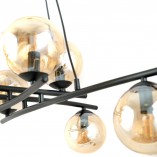 Lampa wisząca szklane kule nowoczesne Essa VIII 100cm miodowy / czarny Emibig