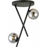 Lampa sufitowa designerska szklane kule River II 30cm grafit / czarny Emibig