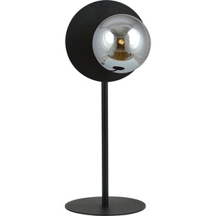 Lampa stołowa szklana kula Oslo czarny / grafit Emibig