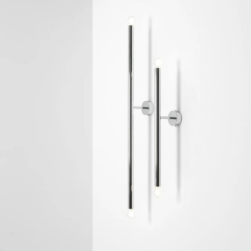 Kinkiet glamour tuba Tubo Chrome S 60 cm chromowany Aldex