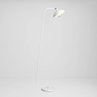 Lampa podłogowa skandynawska Espace biała Aldex