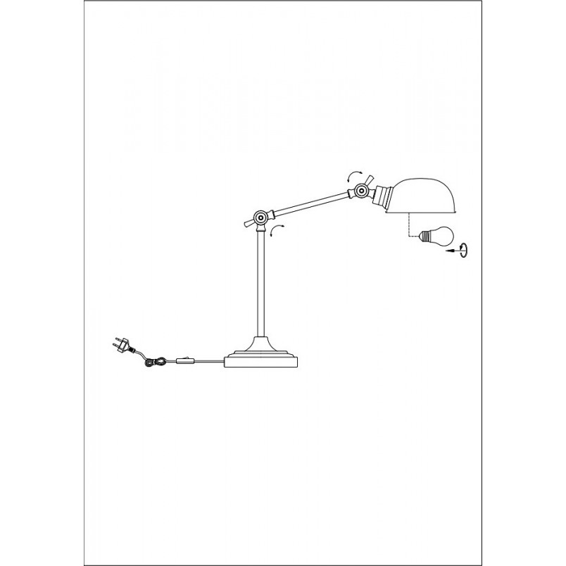Lampa stołowa loft Portland chrom Markslojd