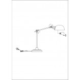 Lampa stołowa loft Portland chrom Markslojd