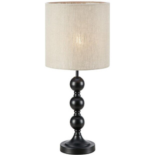 Lampa stołowa z abażurem Octo czarny / piaskowy Markslojd