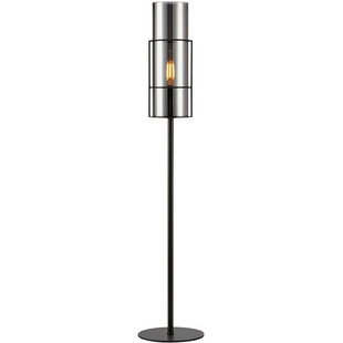 Lampa stołowa nowoczesna szklany klosz Torcia 65cm szkło dymione / czarny Markslojd