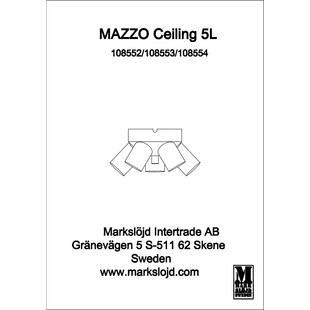 Plafon 5 punktowy loft Mazzo czarny Markslojd