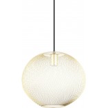 Lampa glamour ażurowa kula Orion 34cm złota Zumaline