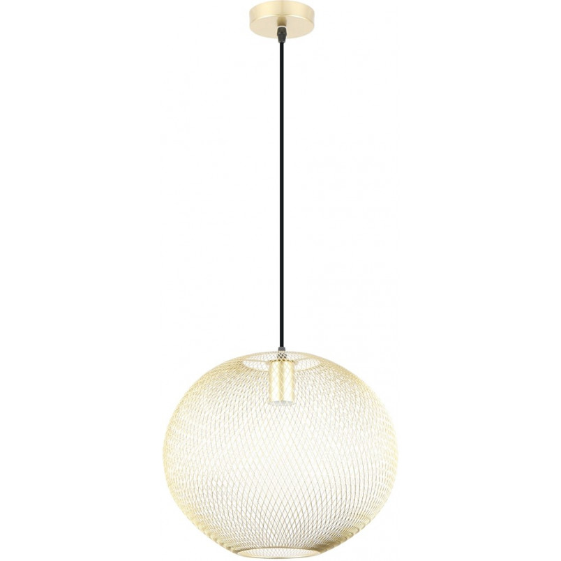 Lampa glamour ażurowa kula Orion 34cm złota Zumaline