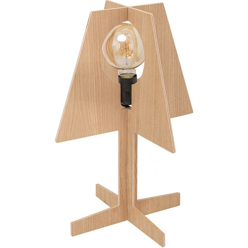 Lampa stołowa drewniana Oak Zumaline