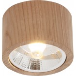 Lampa spot drewniana tuba Oak 12cm H8cm Zumaline