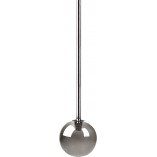 Lampa wisząca szklana kula nowoczesna Luna 12cm srebrny / czarny Zumaline