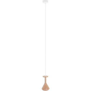 Lampa wisząca drewniana Cono Mini Kolorowe kable