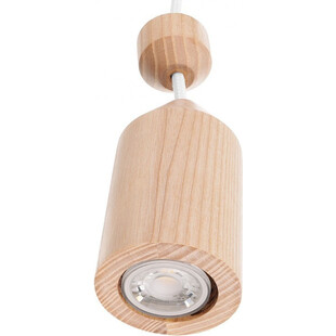 Lampa wisząca drewniana Angula Mini 6cm Kolorowe kable