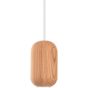 Lampa wisząca potrójna drewniana Barille Mini III Kolorowe kable